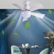 thumbnail image 5 of Lámpara de ventilador LED de 30W Lámpara de ventiladores de techo regulables 3 velocidades ajustables para el dormitorio del hogar, 5 of 9