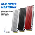 thumbnail image 2 of M.2 Heatsink M2 NVMe 2280 SSD Alumium Cooler Solid State Disk Radiator with Thermal Silicone Pad for Laptop Desktop PC Computer Silver Heatsink, 2 of 6