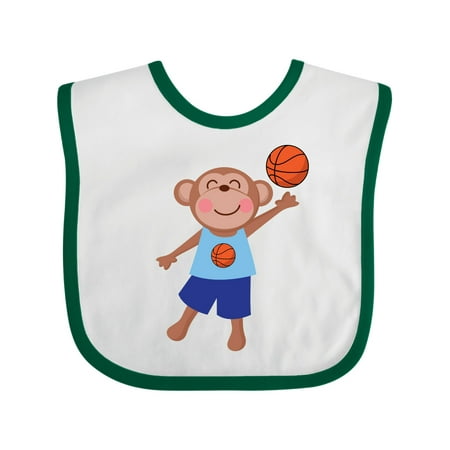 

Inktastic Future Basketball Player Boy Monkey Gift Baby Boy Bib