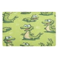 thumbnail image 2 of Lovely Cartoon Crocodile Highly Absorbent Polyester Doormat Anti-slip Anti-fouling Indoor Outdoor Entrance Welcome Mat 32×20in., 2 of 8