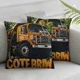 thumbnail image 3 of Just A Boy Who Loves Garbage TrucksSquare Throw Pillows Covers Bed Couch Double-Sided Printing Throw Pillow Cases Home Decor Sofa Bedroom, 3 of 7