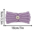 thumbnail image 3 of Kids Winter Knitted Headband Stretchy Yarn Ear Warmer Head Wrap Girls Boys Warm Lined Elastic Bandana Cold Weather Clothes, 3 of 4
