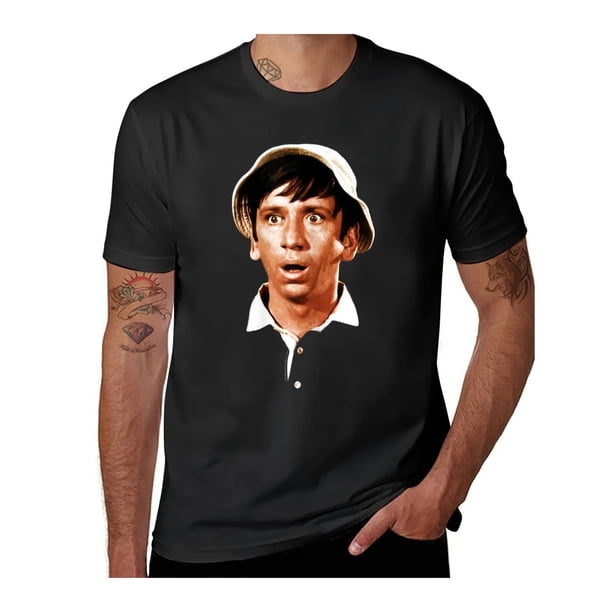 Camiseta para hombre con temática de "La Isla de Gilligan": Camiseta gráfica extragrande con estampado de personaje sorprendido, algodón informal, lavable a máquina, cuello redondo, opaca, estampado g