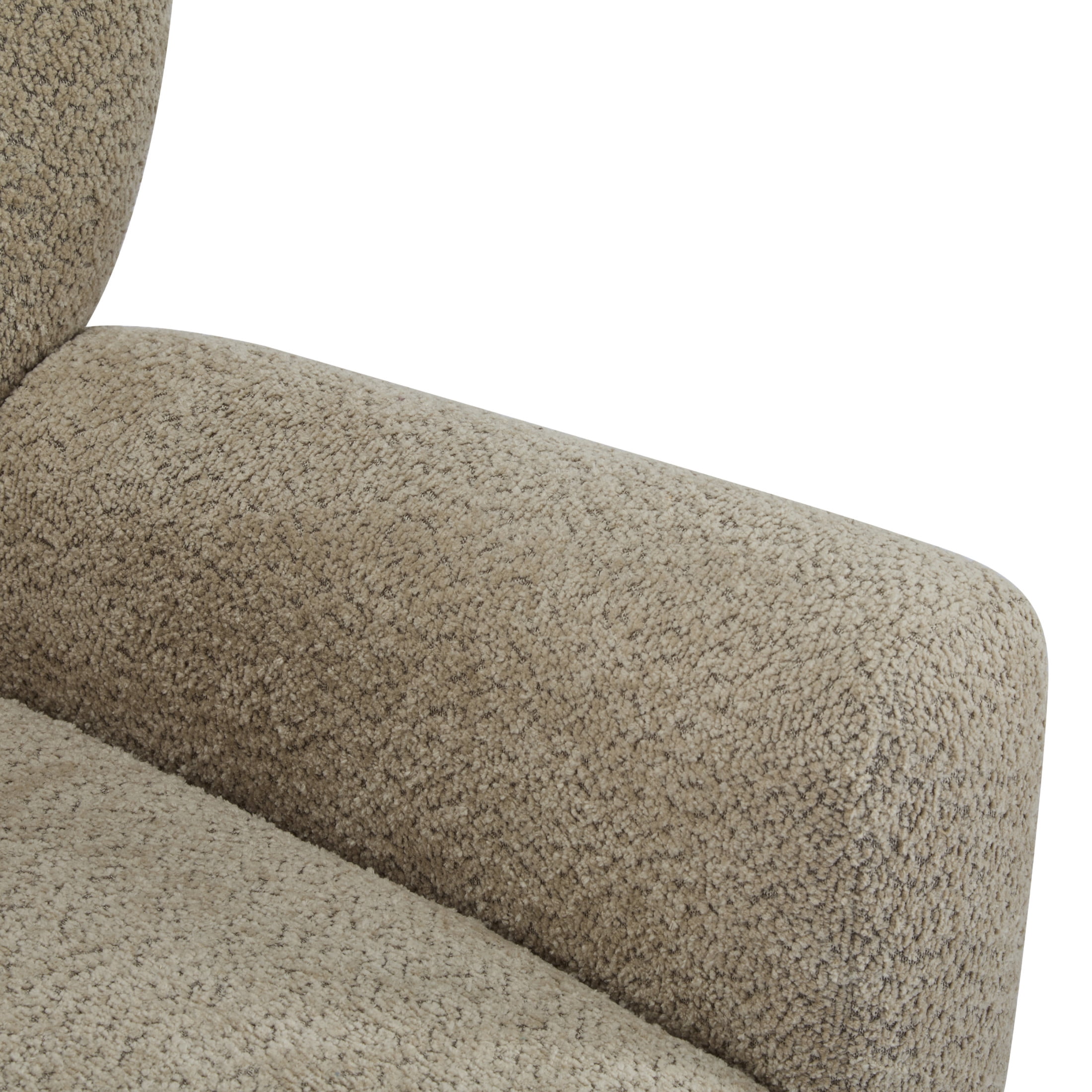 Christopher Knight Home Wingback Chair, Boucle Upholstered Accent Chair with Solid Wood Legs, Light Brown