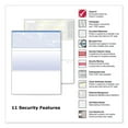 thumbnail image 2 of DocuGard Security Business Checks, 11 Features, 8.5 x 11, Blue Marble Top, 500/Ream, 2 of 10