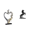 thumbnail image 1 of Estatua de pareja,Figura de pareja besándose,regalo de boda moderno,Estatua de pareja besándose en el aniversario de San Valentín,Estatua del caballo,Estatua de caballo de resina,escultura, 1 of 8
