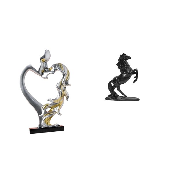 Estatua de pareja,Figura de pareja besándose,regalo de boda moderno,Estatua de pareja besándose en el aniversario de San Valentín,Estatua del caballo,Estatua de caballo de resina,escultura