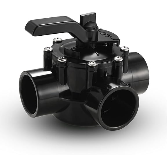 Jandy 4715 3 Port 1.5 to 2 Inch Replacement Positive Seal Valve, Compatible with Pool, Bathtub and Spa, CVPC