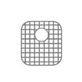 thumbnail image 2 of Whitehaus Collection WHN3322SG Grille d'Évier en Acier Inoxydable- Acier Inoxydable, 2 of 3