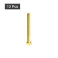 thumbnail image 3 of Unique Bargains Brass Hex Bolts, M6x60mm 10 Pack Fully Thread Grade 4.8 Machine Screws, 3 of 4