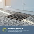thumbnail image 3 of Hart & Cooley 6" X 10" Heavy Duty Steel Floor Grille, HVAC Vent Cover, Brown, 3 of 10