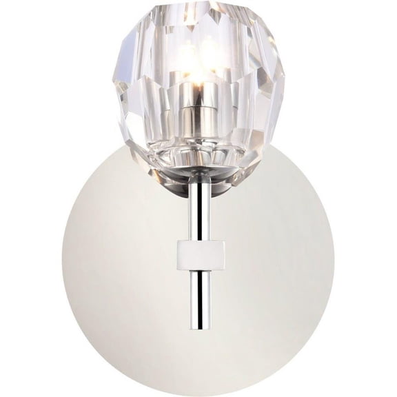 1 Light Wall Sconce-Chrome Finish-Royal Cut Crystal Type Bailey Street Home 390-Bel-4363554