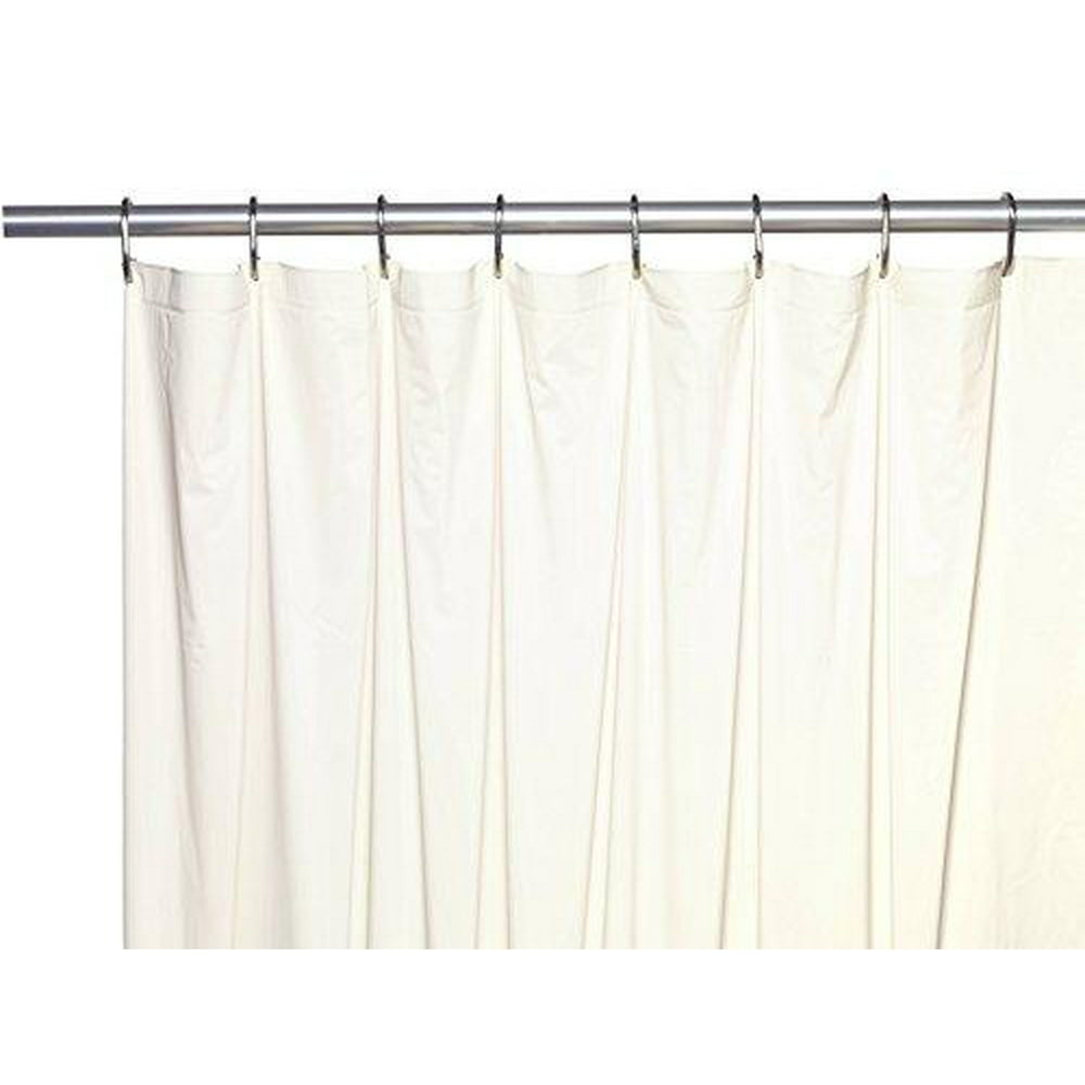 Royal Bath Extra Long 5 Gauge Vinyl Shower Curtain Liner with Metal