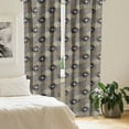 thumbnail image 2 of Ambesonne East Window Curtains, Old Fashioned Batik Pattern, Each 28" W x 63" L, Tan Black, 2 of 4