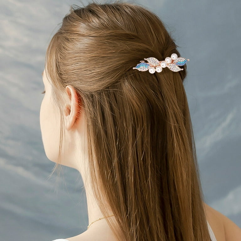 Rhinestone Mini Barrettes Clip Designer Fashion Hair Accessories For Women Girls Cool Birthday Gift