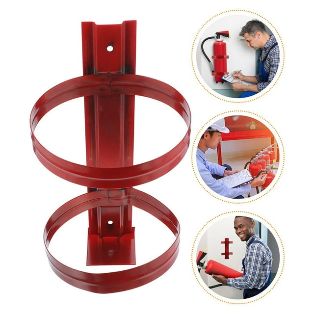 AMERTEER Extincteur en Fer Durable pour la Maison, Couleur Rouge, 1 Pce