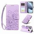thumbnail image 1 of Funda Cartera GANGXUN con Diseño de Perrito en Relieve para iPhone 17 Pro , Protección 360° con Ranuras y Correa Desmontable, 1 of 6