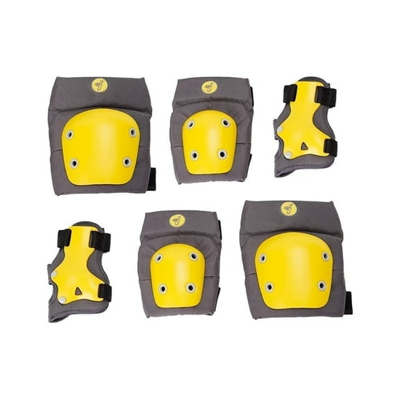 Segway 6 Piece Kids Protective Gear Set,Adjustable Knee Pads, Elbow Pads,Hand Guards for Scooter and Balance Bike Riding Safety, Yellow