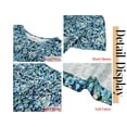 thumbnail image 6 of Fantaslook Blouses for Women Pleated Short Sleeve Tunic Tops Dressy Casual Summer Shirts, 6 of 9