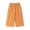 Orange, variant on Lmnyox Girl's Wide Leg Pants Baggy Solid Color Elastic Waist Open Bottom Pants Casual Workout Pants with Pockets