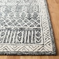 thumbnail image 3 of SAFAVIEH Abstract Alastar Geometric Wool Area Rug, Ivory/Black, 6' x 6' Square, 3 of 10