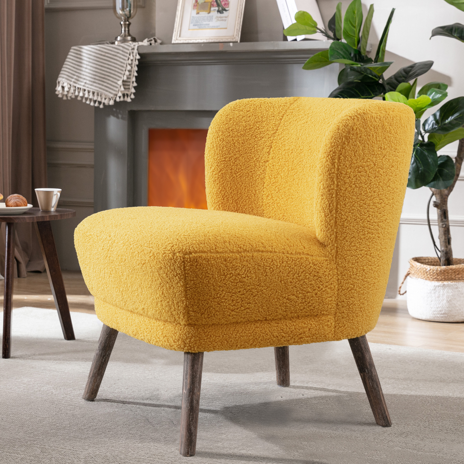 26" Upholstered Barrel accent Chair