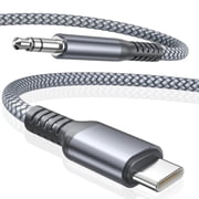 USB C Aux Cable 6FT,Type C to 3.5MM Audio Adapter Auxiliary Cord | for Car,Gooel Pixel 9 8,Apple iPhone 17 16 15 Pro Max Plus,iPad 10 10th,Mini 6 7,Air 4 5 Generation,Samsung Galaxy S25,S24