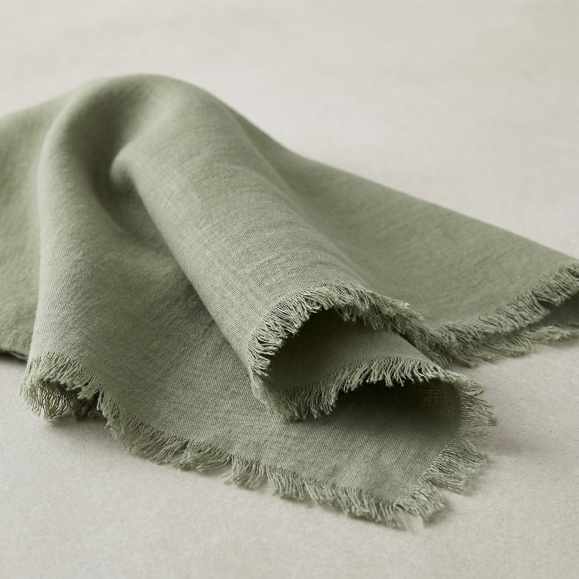 Unique Bargains 6Pcs Cotton Reusable Dinner Cloth Napkins Army Green 18x18inch