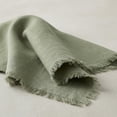 thumbnail image 5 of REGALWOVEN 6 Pack Cloth Napkins, Cotton Reusable with Tassel Table Dinner Napkins for Restaurant, Weddings, Events, and Parties Army Green 18x18inch, 5 of 6