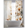 thumbnail image 5 of Spring Floral Sheer Curtains 108 Inch Length 2 Panels Set for Living Room/Bedroom, Daisy Summer Botanical Vintage Flowers Curtain Sheers Drapes Rod Pocket Curtains Window Treatment Set 52''x108''x2, 5 of 7