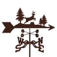 thumbnail image 2 of EZ Vane Jumping Deer Weathervane | Deck Mount | 14 Gauge Steel | Sealed Ball Bearings | Home or Garden, 2 of 10