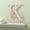White, variant on White Floral Initial Wood Plaque