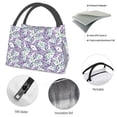 thumbnail image 4 of Disketp Lavender Flowers Bolsa Térmica Estampada, Bolsa Térmica Aislante para Almuerzo, Playa y Campamento, 4 of 6