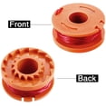 thumbnail image 3 of Bobina de repuesto de hilo para recortadora Dinheiro para recortadora de césped y tapa de carrete para recortadora de césped Tapa de carrete para recortadora, compatible con Worx WG180 WG163 WA0010, 3 of 5