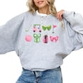 thumbnail image 2 of Girly Golf Graphics Sweatshirt for Women Preppy Golfing Sweater Gray Sweatshirt Adult X-Large, 2 of 4