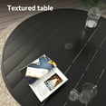 thumbnail image 6 of VRSHWO Outdoor Round Dining Table for 4-6 Persons, All-Weather Metal with Adjustable Umbrella Hole, Ideal for Deck, Lawn & Backyard Spaces, 6 of 9