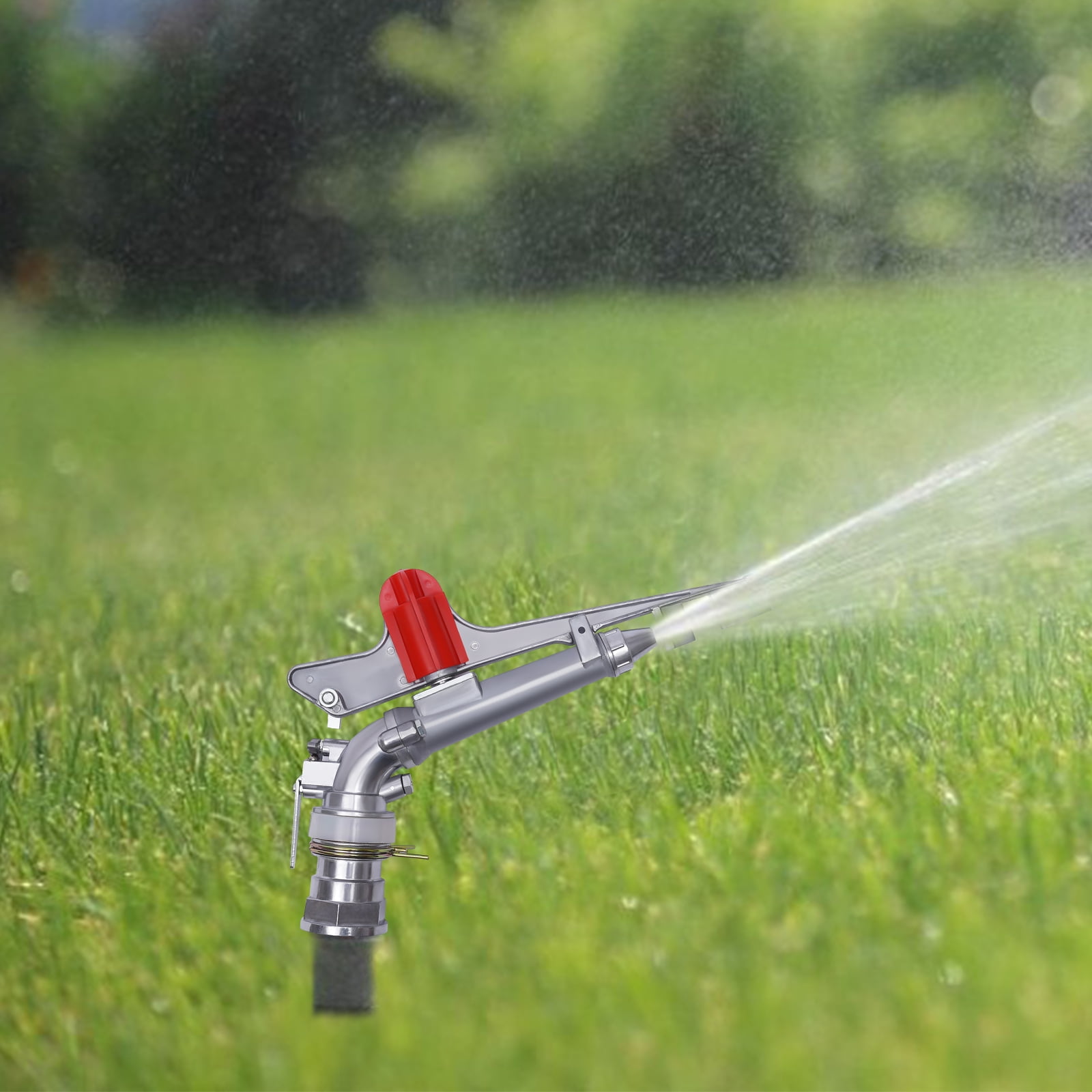 2 Inch Irrigation Spray Gun, 65-80M Large Impact Area 360 Adjustable Water Sprinkler for Large-Scale Agricultural Irrigation