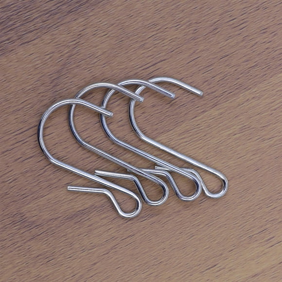 WHAMVOX 10Pcs Pan Hooks Nickel Plating S Shaped Metal Hangers Heavy Duty Use Clothes Bags Towels Space Saving Design