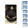 thumbnail image 1 of Cute Black Cat Cartoon PVC Film Skin Sticker for Debit Card Credit Bank Card Sticker Shining Rainbow Stars Love Card Sticker, 1 of 6
