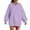 Purple, variant on Jalioing Oversized Hoodies for Women Solid Loose Long Sleeve Pullover Tops Fashion Hooded Sweatshirts with Pocket