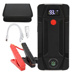 20000mAh Car Jump Starter LED Digital Display 800A Peak QC3.0 USB Ports Multiple Protection 12V Universal