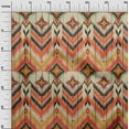 thumbnail image 3 of oneOone Silk Tabby Orange Fabric Asian Ikat Quilting Supplies Print Sewing Fabric By The Yard 42 Inch Wide, 3 of 4