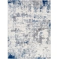 thumbnail image 3 of Mark&Day Area Rugs, 6x9 Leah Modern Dark Blue Area Rug (6'7" x 9'), 3 of 7