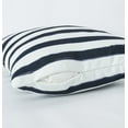 thumbnail image 4 of Ada Home Decor Black & White Stripes Contemporary Pillow, 4 of 6