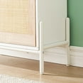 thumbnail image 7 of Entryway Shoe Cabinet with 2 Flip Drawers, Free Standing 2 Tier Slim Shoe Organizer, 3-Gear Adjustable Drawers, White, 7 of 7