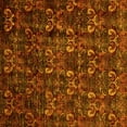 thumbnail image 1 of Ahgly Company Machine Washable Indoor Square Abstract Yellow Modern Area Rugs, 5' Square, 1 of 4