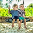 thumbnail image 2 of Costway 40'' Spider Web Tree Swing Set w/ Adjustable Hanging Ropes Kids Play Set Blue, 2 of 12