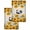 Turmeric, variant on Bathing Roosters Kitchen Dish Towels for Drying Dishes Set of 3, Farmhouse Sunflower Vintage Burlap Waffle Weave Microfiber Hand Tea Bathroom Towels Quick Dry & Absorbent Towel 15.7x23.6