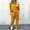 Yellow, variant on Hvot&aat Women's 2024 Fall Fashion Outfits Two Piece Outfit Long Sleeve Crewneck Pullover Tops and Long Pants Tracksuit