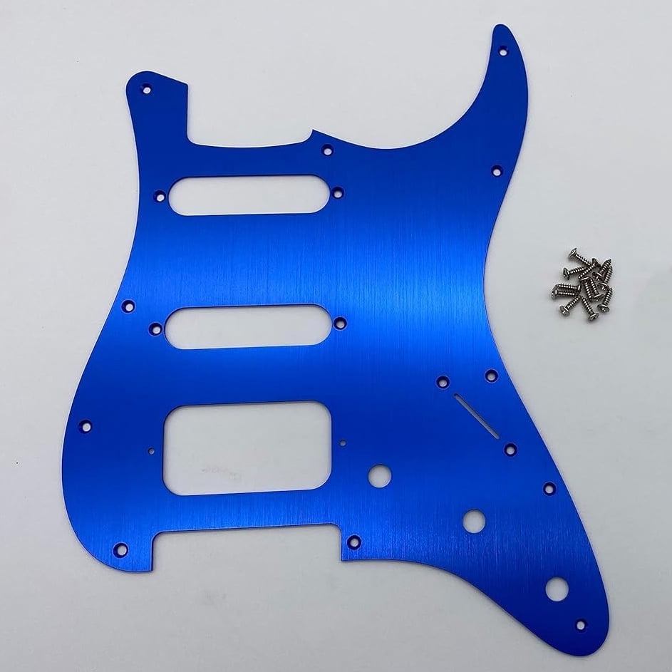 SSH 11-Hole Aluminum Guitar Pickguard and Backplate Set for Fender Stratocaster Modern Standard Style Guitars
